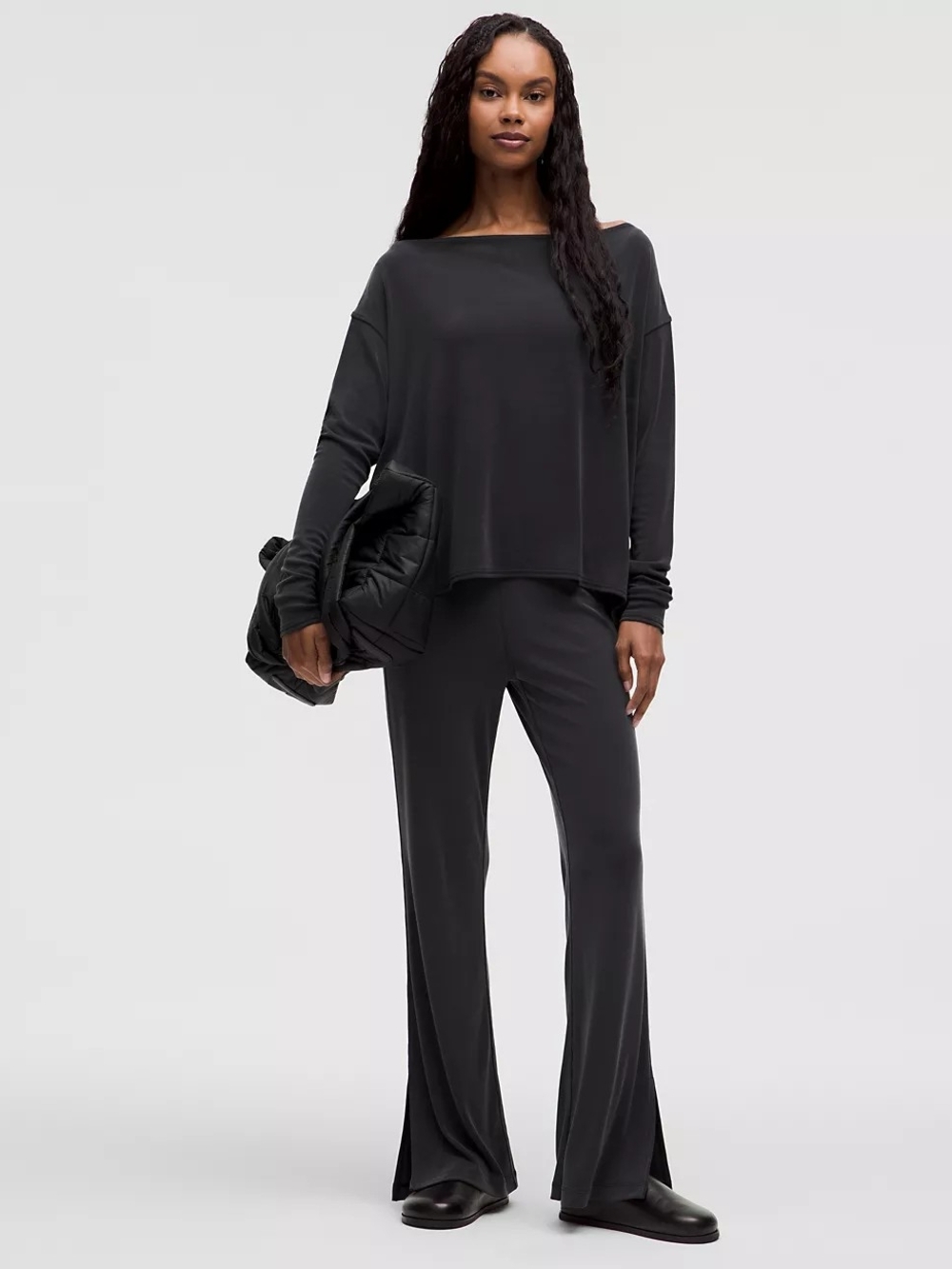 LULULEMON SOFTSTREME RIBBED HIGH WAIST PANTS SIZE 4